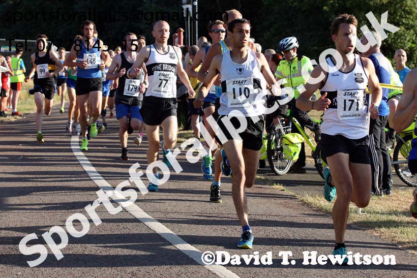 Senior mens 2018 Sunderland 5k Road Race, Silksworth, Sunderland. Photo: David T. Hewitson/Sports for All Pics